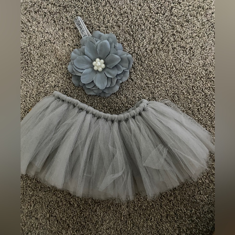Newborn tutu and headband- NwT